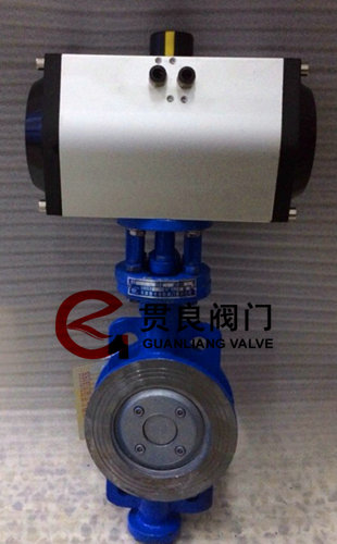 氣動(dòng)對(duì)夾硬密封蝶閥